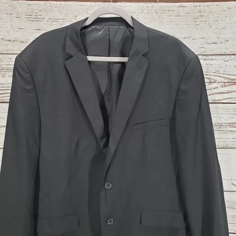 Alain Dupetit Men's Charcoal 2 Button Sportscoat Blazer Jacket Size 50R